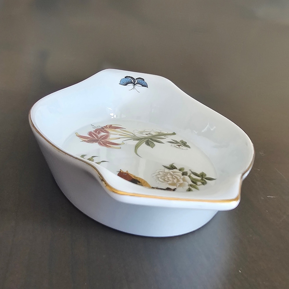 Stafford Chinese Garden Porcelain Oval Platter Bird & Floral Design 12.5" - Picture 5 of 12